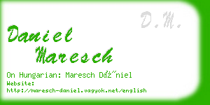 daniel maresch business card